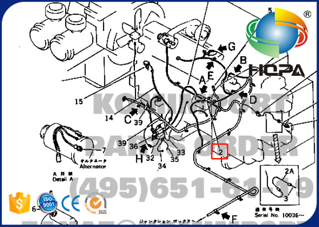 Interruptor de pressão 21T-06-17110 do óleo do motor de PC650-1 S6D170 21T-06-17111